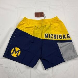 Mitchell & Ness Michigan Wolverines College Shorts Mens Large NWT